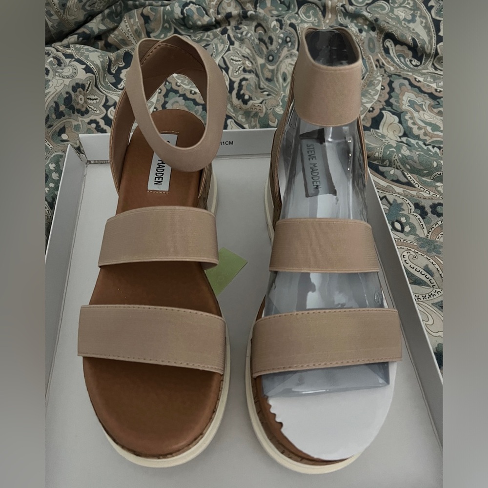 Steve Madden Bandi Platform Wedge Sandals